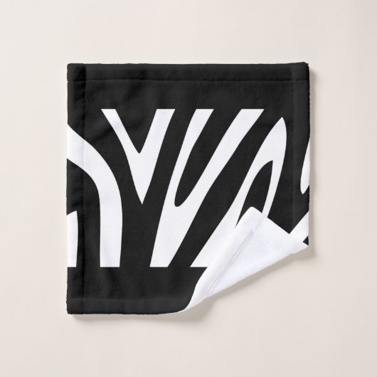 Zebra Zwart-wit Oerwoud Safari Thema Bad Handdoek (Wasdoekje)