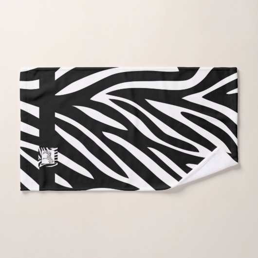 Zebra Zwart-wit Oerwoud Safari Thema Bad Handdoek (Handdoek)