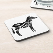 Zebra - Zwart-wit Onderzetter (Linkerzijde)