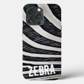 Zebra zwart-wit ontwerp voor Dierenvriend Case-Mate iPhone Case (Achterkant)