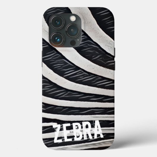 Zebra zwart-wit ontwerp voor Dierenvriend Case-Mate iPhone Case (Achterkant)