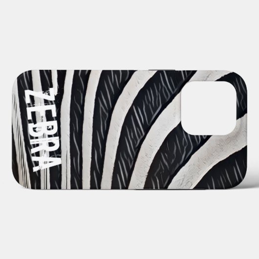 Zebra zwart-wit ontwerp voor Dierenvriend Case-Mate iPhone Case (Achterkant (horizontaal))