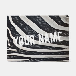 Zebra zwart-wit ontwerp voor Dierenvriend Deurmat