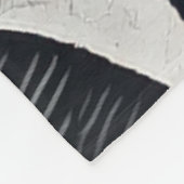 Zebra zwart-wit ontwerp voor Dierenvriend Fleece Deken (Hoek)