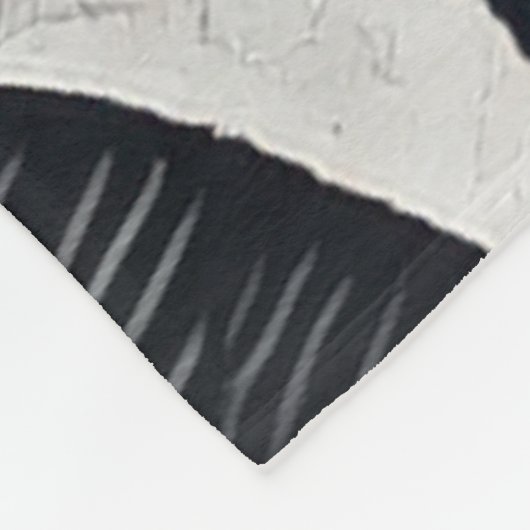 Zebra zwart-wit ontwerp voor Dierenvriend Fleece Deken (Hoek)