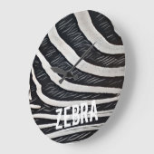 Zebra zwart-wit ontwerp voor Dierenvriend Grote Klok (Hoek)