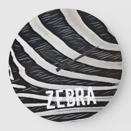 Zebra zwart-wit ontwerp voor Dierenvriend Grote Klok