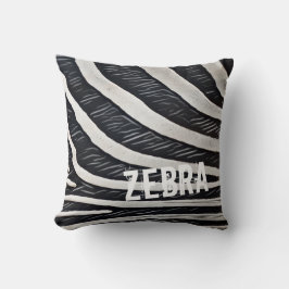 Zebra zwart-wit ontwerp voor Dierenvriend Kussen