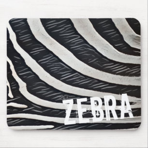 Zebra zwart-wit ontwerp voor Dierenvriend Muismat