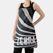 Zebra zwart-wit ontwerp voor Dierenvriend Schort (Insitu)