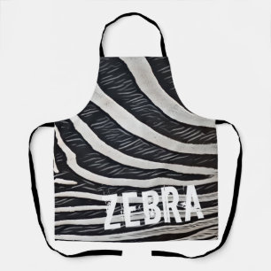 Zebra zwart-wit ontwerp voor Dierenvriend Schort