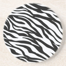 Zebra zwart-wit patroon drinkviltjes