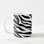 Zebra zwart-wit patroon   koffiemok (Links)