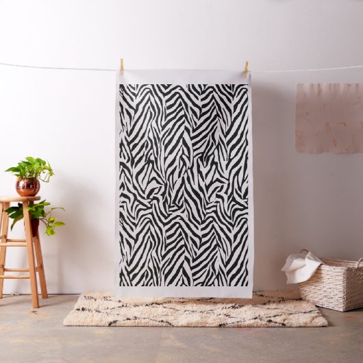 Zebra Zwart-wit Stof (Voorbeeld)