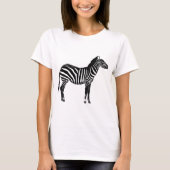 Zebra - Zwart-wit T-shirt (Voorkant)