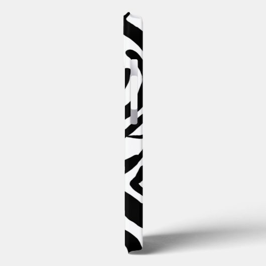 Zebra Zwart-wit Verberg bont Case-Mate iPhone Case (Achterkant / Links)