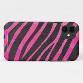 Zebra zwart-witroze afdrukken Case-Mate iPhone case (Achterkant (horizontaal))