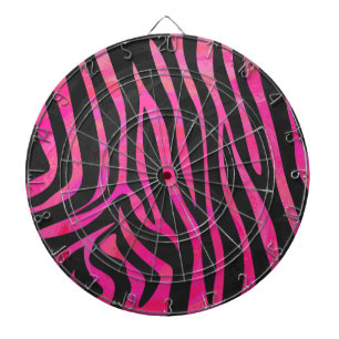 Zebra zwart-witroze afdrukken dartbord
