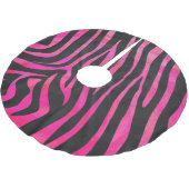 Zebra zwart-witroze afdrukken kerstboom rok (Gekanteld)