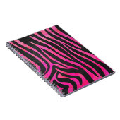 Zebra zwart-witroze afdrukken notitieboek (Rechterzijde)