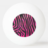 Zebra zwart-witroze afdrukken pingpongbal (Voorkant)