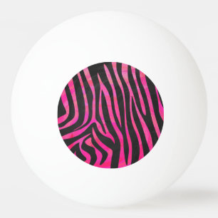 Zebra zwart-witroze afdrukken pingpongbal