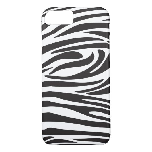 Zebra zwart-witstrepen met rendy design Case-Mate iPhone case (Achterkant)
