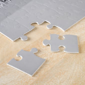 Zebra Zwart Witte Binnenplaats Kunst  Legpuzzel (Zijkant)