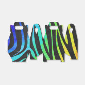 Zebra, zwarte en regenboogafdrukken bedankdoosjes (Uitgevouwen)