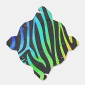 Zebra, zwarte en regenboogafdrukken bedankdoosjes (Uitgevouwen)