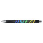 Zebra, zwarte en regenboogafdrukken pen (Voorkant)