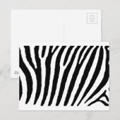Zebra, zwarte en witte lijnen briefkaart (Voorkant / Achterkant)