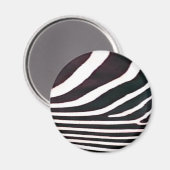 Zebra zwarte en witte strepen afdrukken magneet (Voorkant / Achterkant)