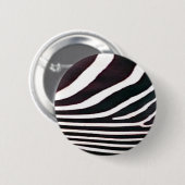 Zebra zwarte en witte strepen afdrukken ronde button 5,7 cm (Voorkant /achterkant)