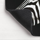 Zebra zwarte en witte strepen muismat (Hoek)