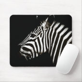 Zebra zwarte en witte strepen muismat (Met muis)