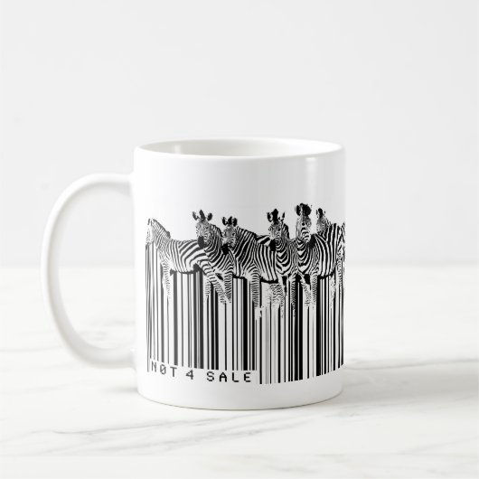 zebraadsbarcode koffiemok (Links)