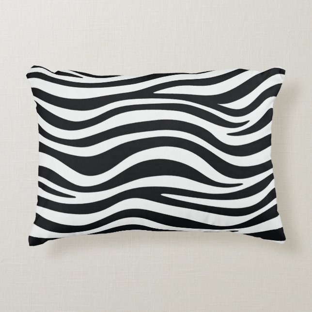 Zebraafdruk Accent Kussen (Voorkant)