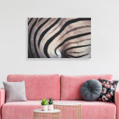 Zebraafdruk Canvas Afdruk (Insitu (Woonkamer))