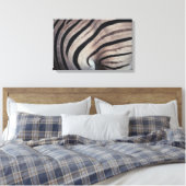 Zebraafdruk Canvas Afdruk (Insitu (Slaapkamer))
