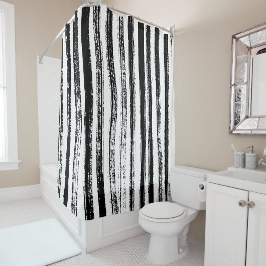 Zebraafdruk Douchegordijn (In situ)