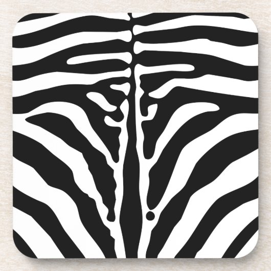 Zebraafdruk Drankjes Onderzetter (Voorkant)