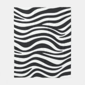 Zebraafdruk Fleece Deken (Voorkant)