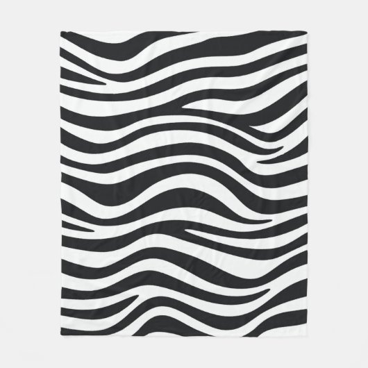 Zebraafdruk Fleece Deken (Voorkant)