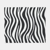 Zebraafdruk Fleece Deken (Voorkant (Horizontaal))