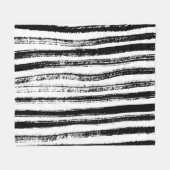 Zebraafdruk Fleece Deken (Voorkant (Horizontaal))