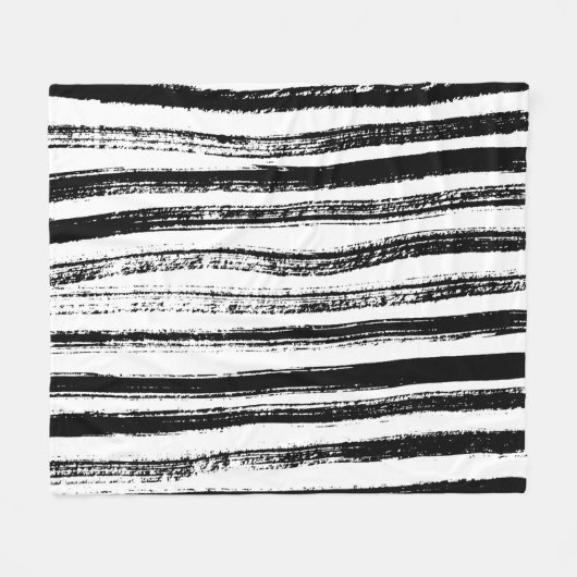 Zebraafdruk Fleece Deken (Voorkant (Horizontaal))