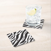 Zebraafdruk Kartonnen Onderzetters (Insitu)