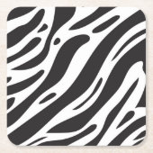 Zebraafdruk Kartonnen Onderzetters (Voorkant)
