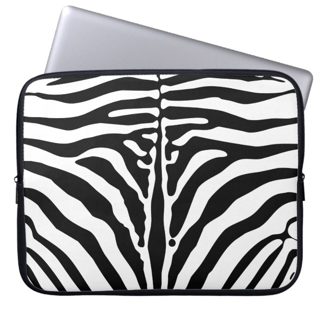 Zebraafdruk Laptop Sleeve (Voorkant)